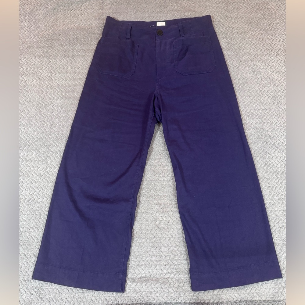 Maeve Wide Leg Pants in Deep Blue